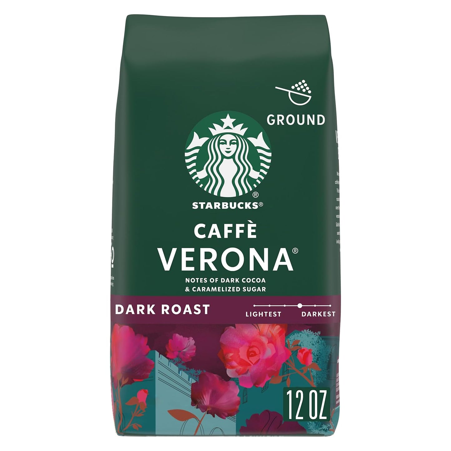 Starbucks Ground Coffee, Dark Roast Coffee, Italian Roast, 100% Arabica, 1 bag (18 oz)