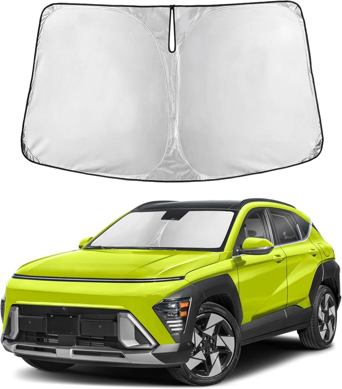 Autovir Windshield Sun Shade, 2017-2026 Tesla Model 3 & Y, 280T Visor Shade