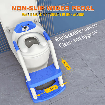Potty Training Toilet for Toddlers, 2-in-1 Potty Training seat, Anti-Slip