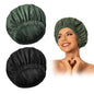 Edoneery Shower Caps for Women Reusable Waterproof, Shower Hair Cap