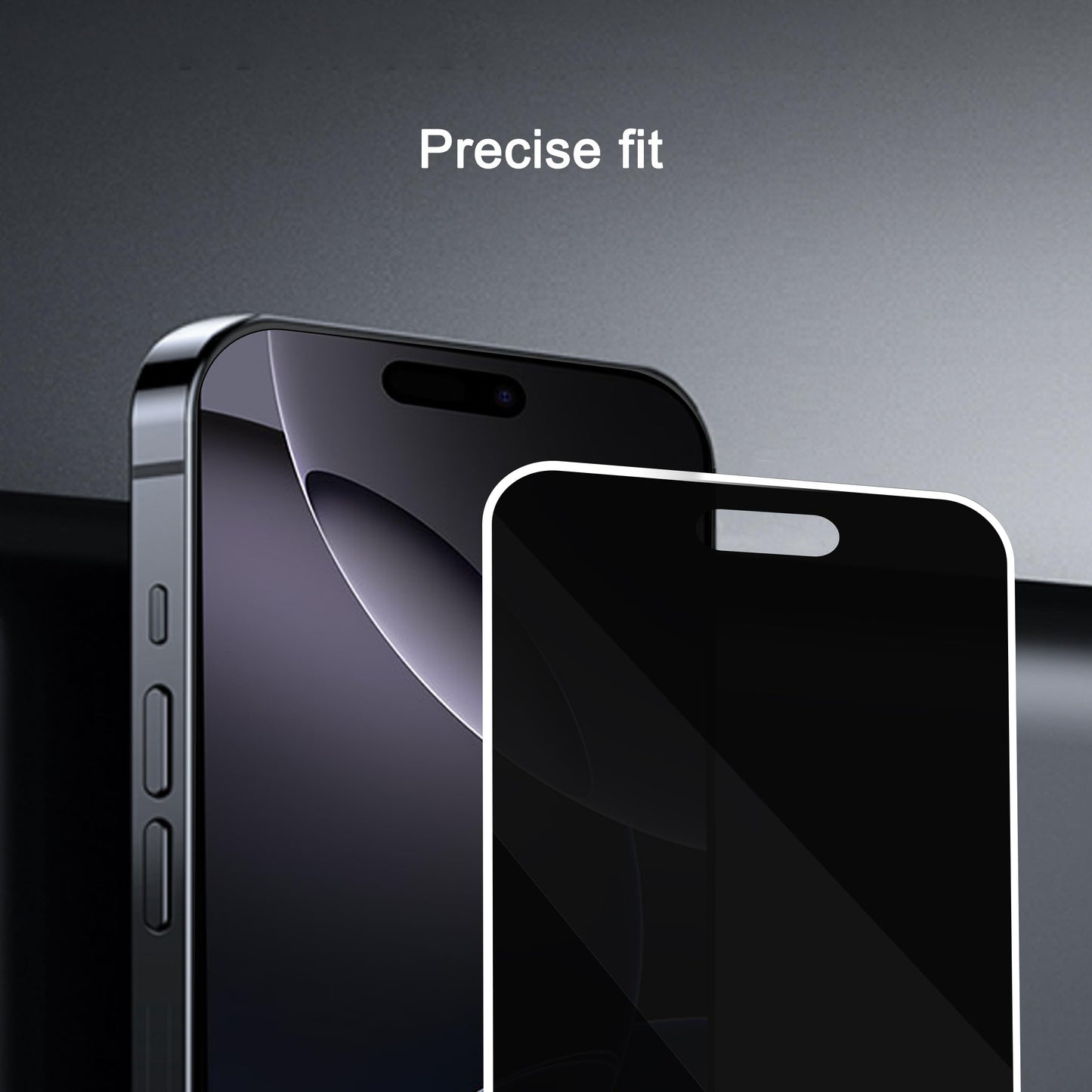 Ailun 3 Pack Privacy Screen Protector for iPhone 16 Pro Max, Tempered Glass