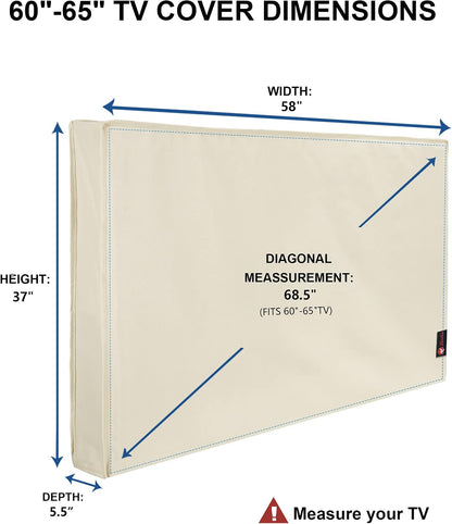 iBirdie Outdoor TV Cover 55 to 58 inch Weatherproof and Waterproof