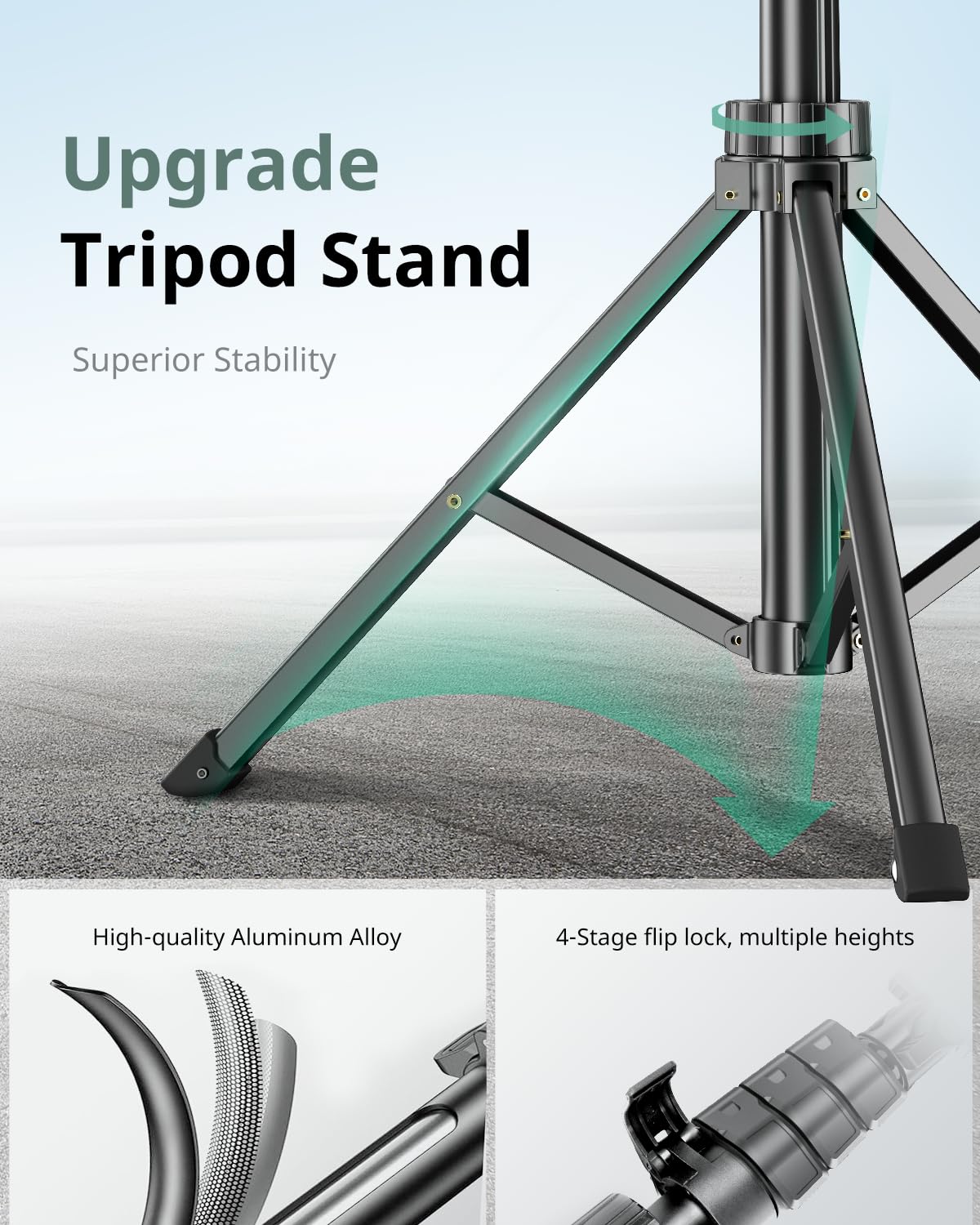 SENSYNE 72" Phone Tripod, Extendable Cell Phone Tripod Stand, Selfie Stick with Wireless Remote and Phone Holder, Compatible with iPhone Android Phone, Camera
