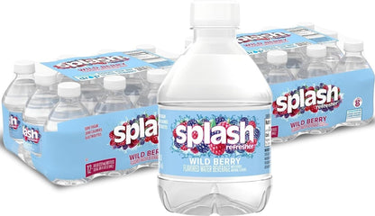 SPLASH REFRESHER Flavored Water Bottles, Mandarin Orange - 6 Pack