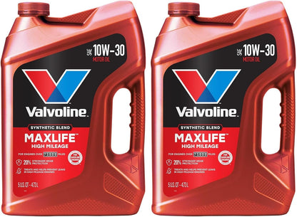 Valvoline MaxLife High Mileage 5W-30 Synthetic Blend Motor Oil 5 Quart