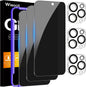 Wiaocit Tempered Glass Privacy Screen Protector for iPhone 15 Pro