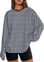 Trendy Queen Womens Oversized Long Sleeve Shirts Fall Tops 2026 Basic Tees