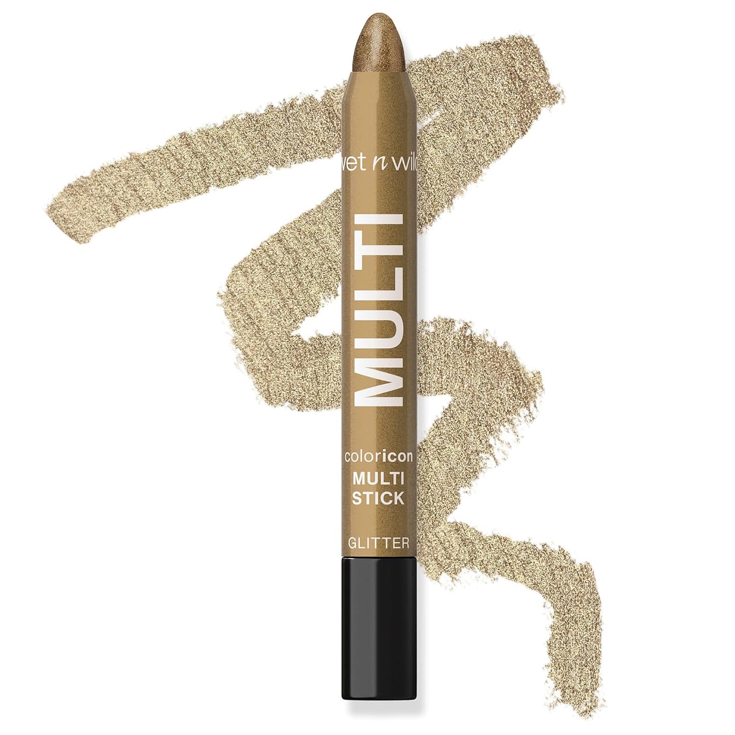 wet n wild Color Icon Cream Eyeliner Eyeshadow Multi-Stick, Moisturizing, Nourishing Velvety Cream-to-Powder Buildable & Blendable Formula, Cruelty-Free & Vegan - Brown Sugar
