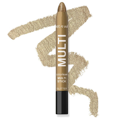 wet n wild Color Icon Cream Eyeliner Eyeshadow Multi-Stick, Moisturizing, Nourishing Velvety Cream-to-Powder Buildable & Blendable Formula, Cruelty-Free & Vegan - Brown Sugar