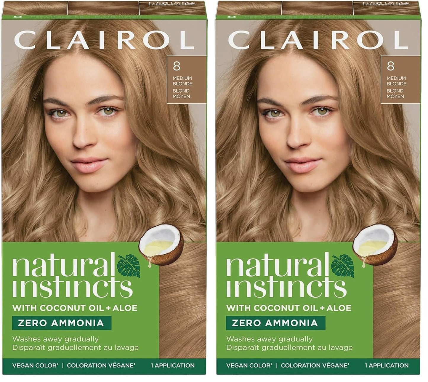 Clairol Natural Instincts Demi-Permanent Hair Dye, 4 Dark Brown | 1 Pack