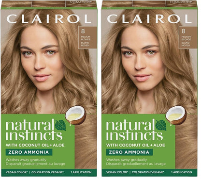 Clairol Natural Instincts Demi-Permanent Hair Dye, 4 Dark Brown | 1 Pack