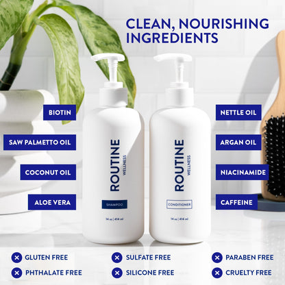 Routine Wellness Shampoo & Conditioner Set - Jasmine & Orange Blossom