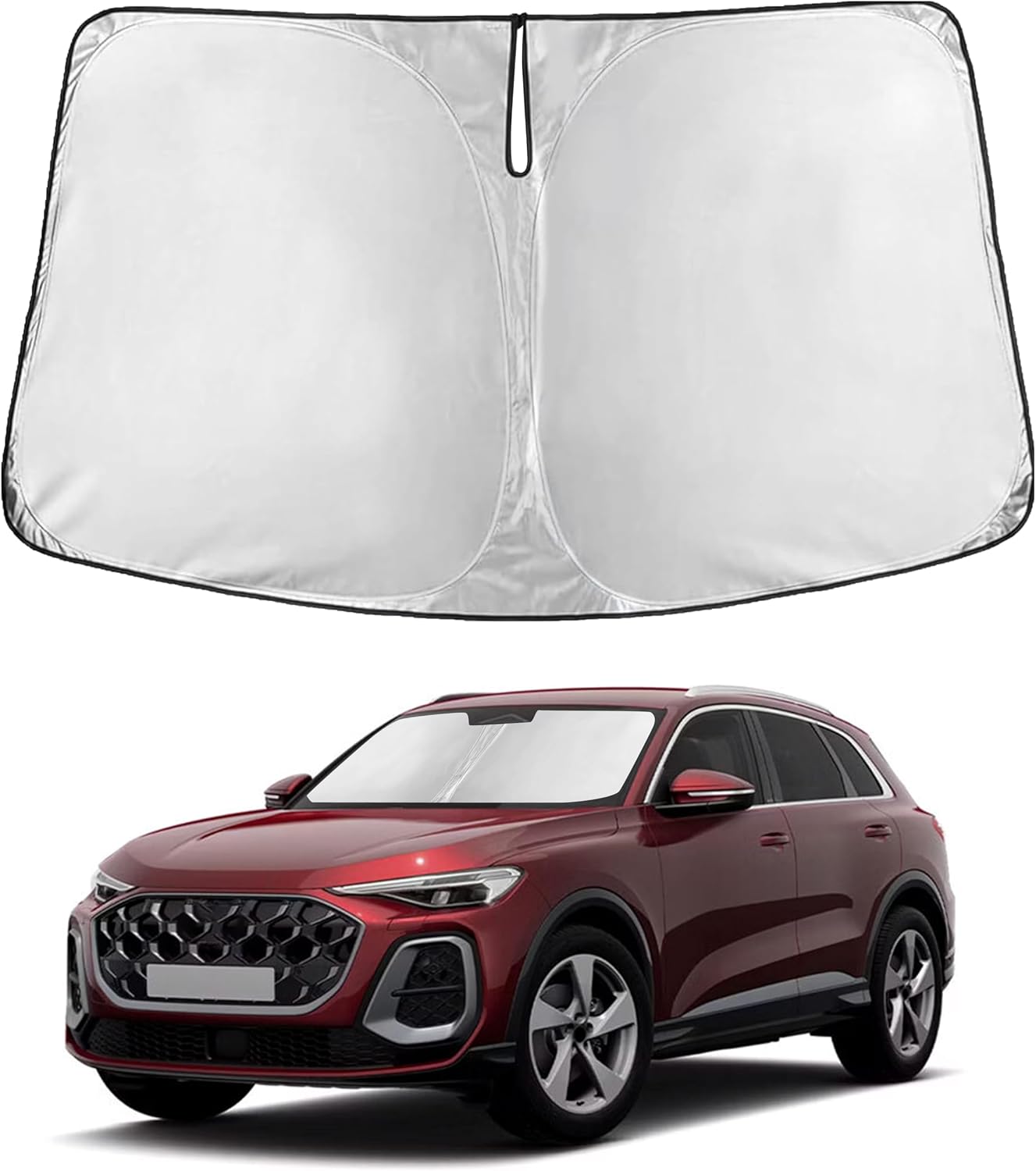 Econour Car Windshield Sun Shade, Front Window Sun Blocker for SUVs,Sedan
