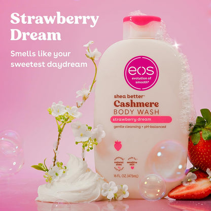 eos Cashmere Body Wash- Vanilla, Creamy Gel with Shea Butter, 16 fl oz