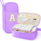 Cute Large Pencil Case Pouch,Personalized Initial Pencil Bag for Girls Boy