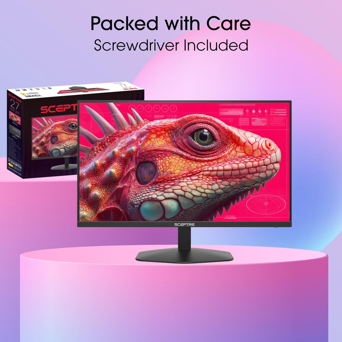 Sceptre New 22-Inch Gaming Monitor, FHD 1080p, Up to 144Hz, HDMI, DisplayPort, Built-in Speakers, Machine Black (E225W-FW144 Series, 2026)