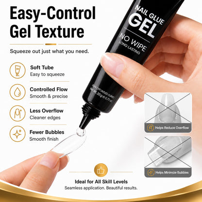 Beetles Soft Gel Nail Tips Short Almond 288pcs in 12 Sizes Etch-X