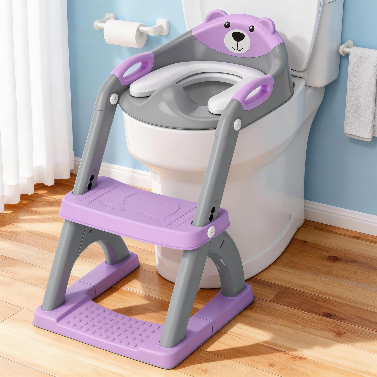 Potty Training Toilet for Toddlers, 2-in-1 Potty Training seat, Anti-Slip