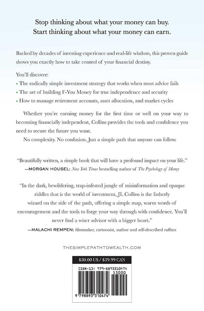 The Simple Path to Wealth: Your Road Map to Financial Independence and a Rich, Free Life