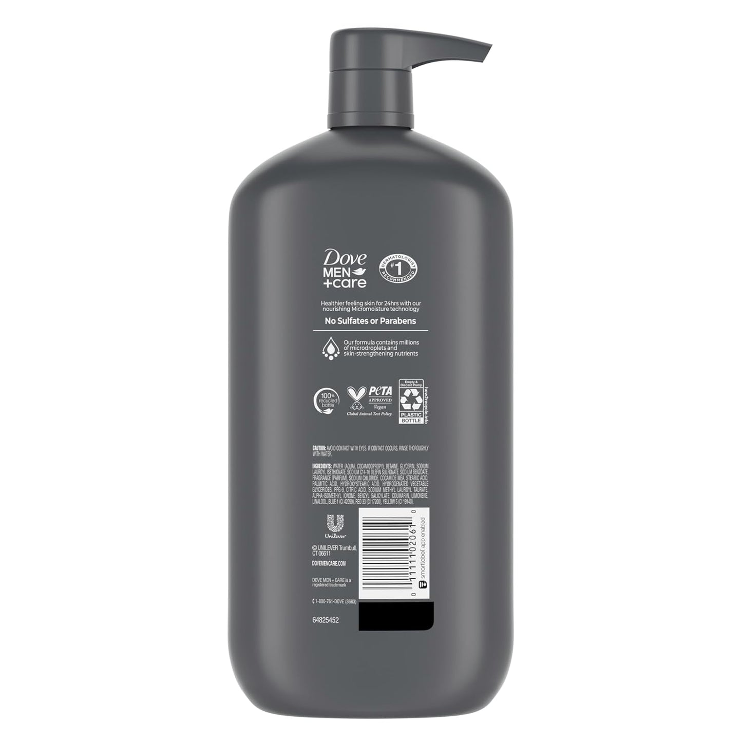 Dove Men Body & Face Wash Clean Comfort Men's Body Wash with 30 oz