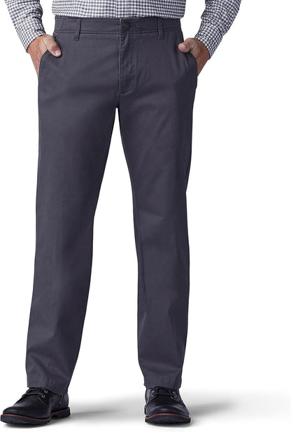 Lee Men's Extreme Motion Flat Front Regular Straight Pant