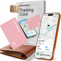 SPOTMINDERS Apple MFi Certified Wallet Tracking Card Black 4-Pack Travel Gifts for Him Works with Apple Find My Rechargeable Tracker IP68 Waterproof 0.07" Slim iPhone Item Finder for Luggage Passport