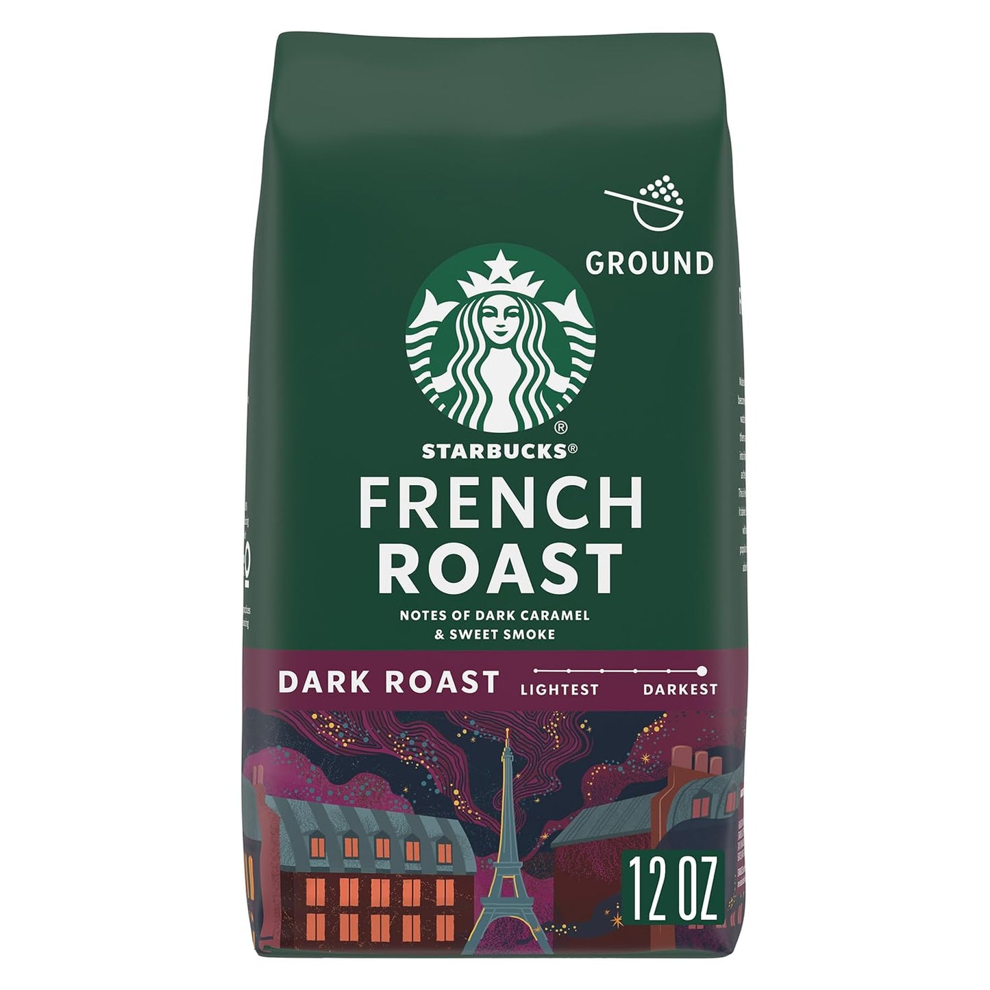 Starbucks Ground Coffee, Dark Roast Coffee, Italian Roast, 100% Arabica, 1 bag (18 oz)