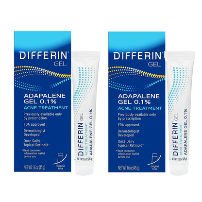 Differin Acne Retinoid Treatment Gel, 0.1% Adapalene, 45g Pump