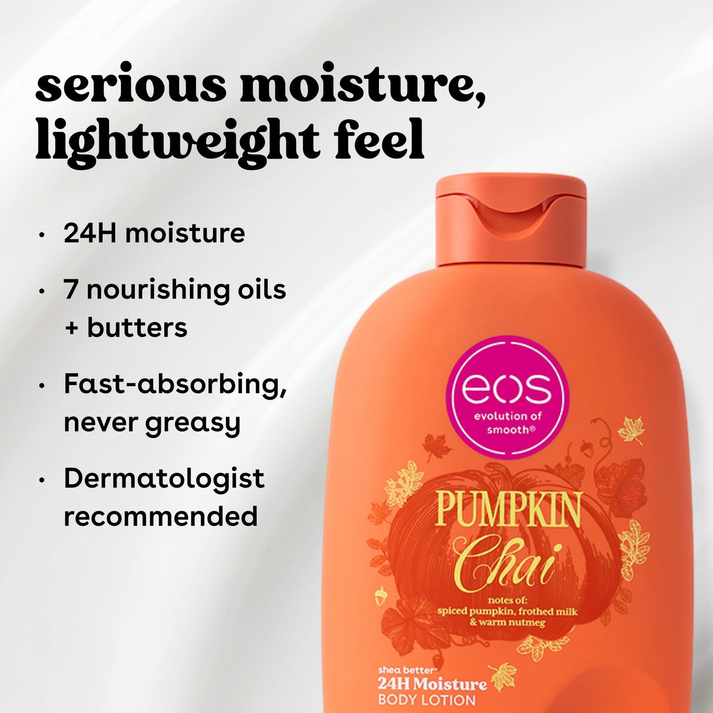 eos Shea Better Body Lotion- Vanilla Cashmere, 24-Hour Moisture, 16 fl oz