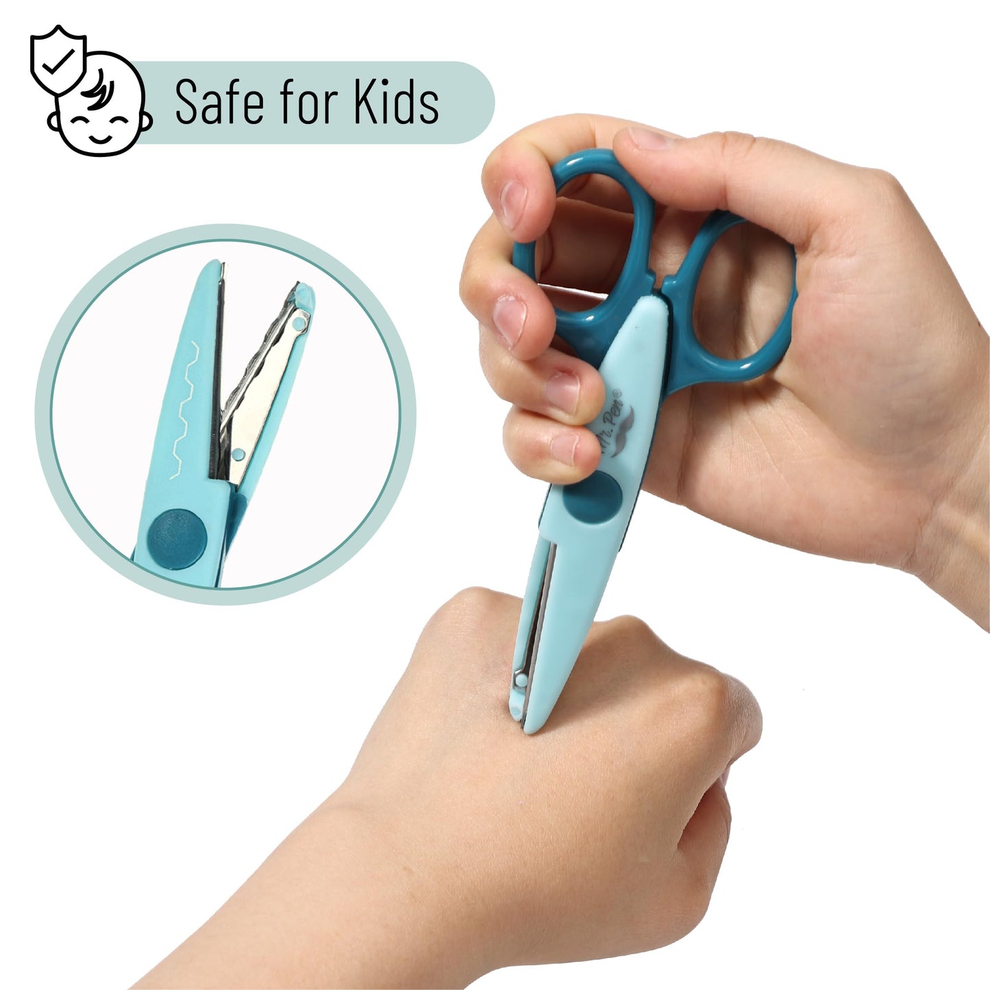Mr. Pen- Craft Scissors Decorative Edge, 6 Pack, Bright Zig Zag Scissors