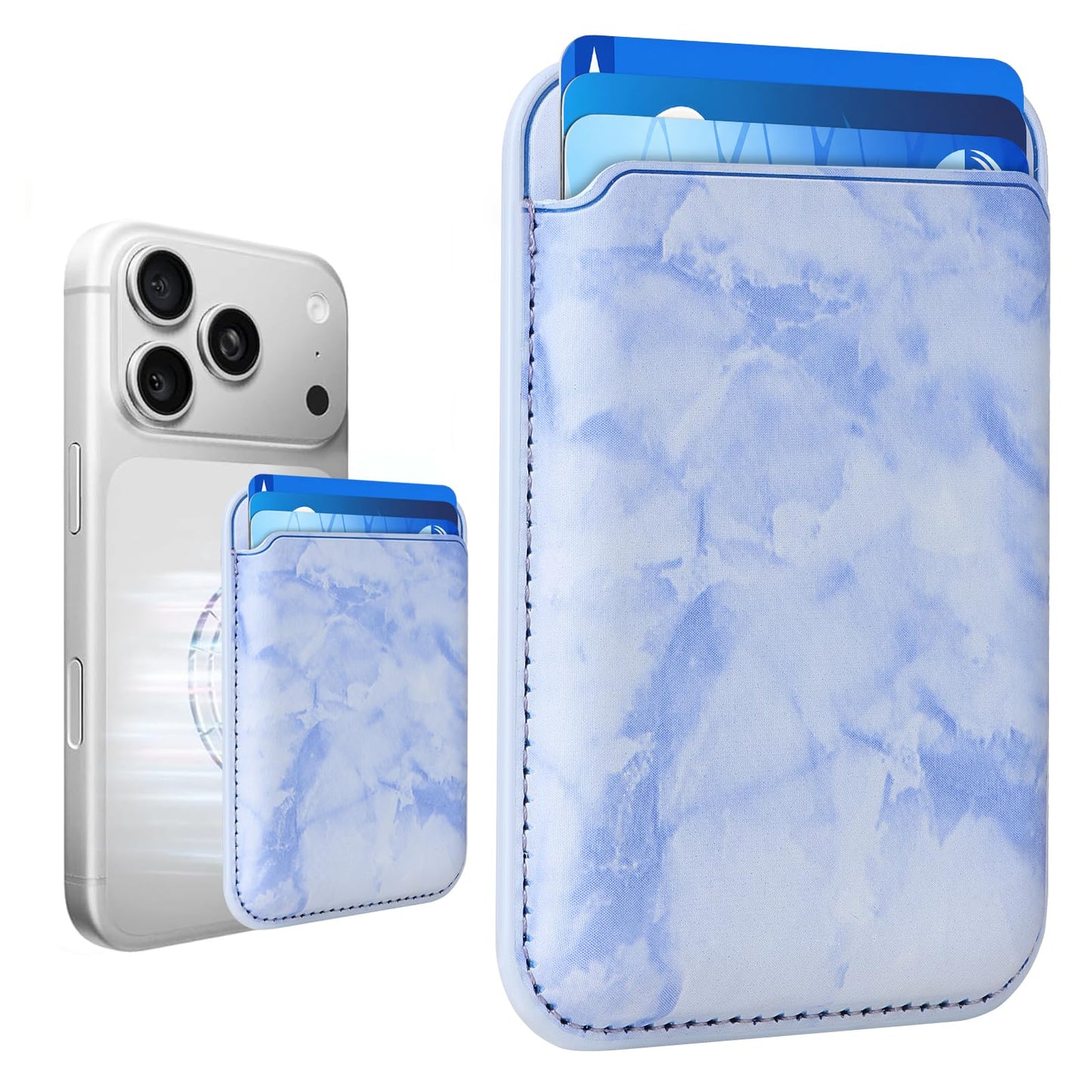 Magnetic Wallet Cell Phone Card Holder for Phone Case with Mag-Safe
