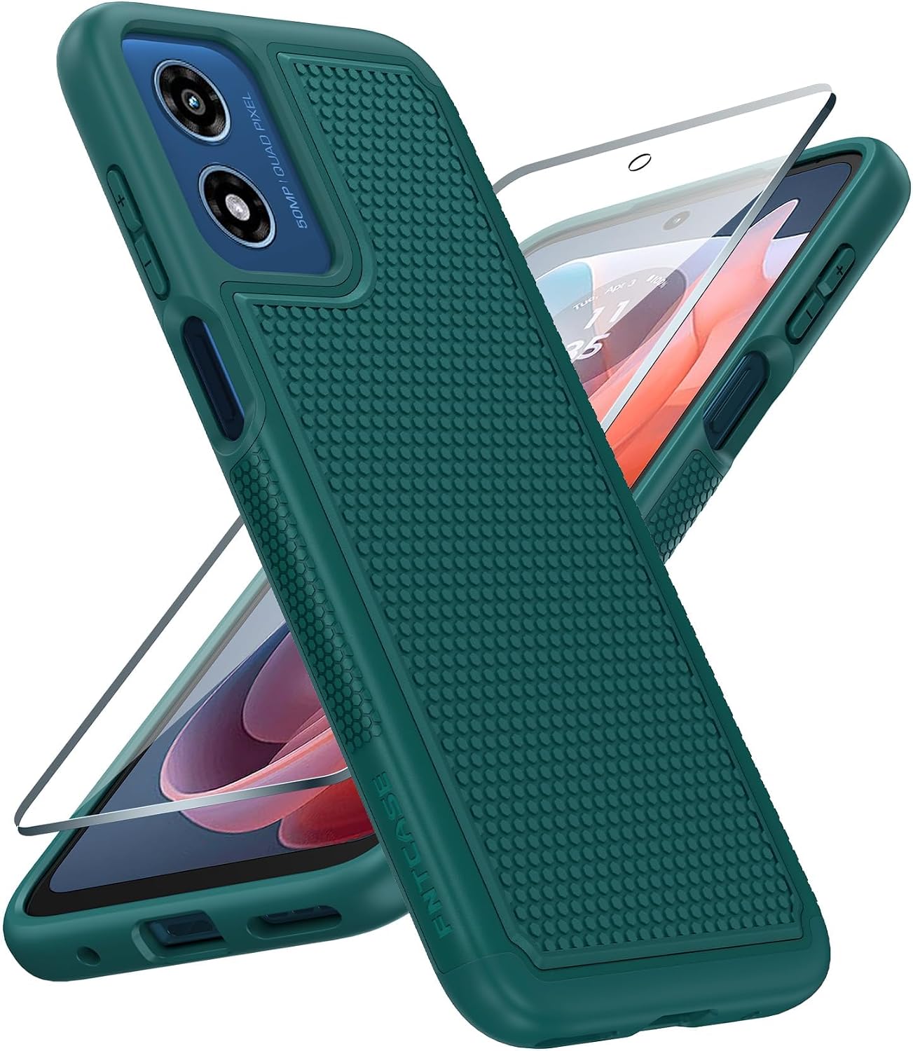 FNTCASE for Google Pixel 10 / Pixel 10 Pro Case: Soft TPU Non Slip Blue
