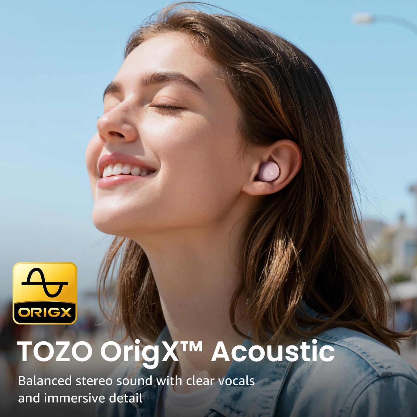 TOZO A1 Wireless Earbuds Bluetooth 5.3 Light Weight in Ear Headphones