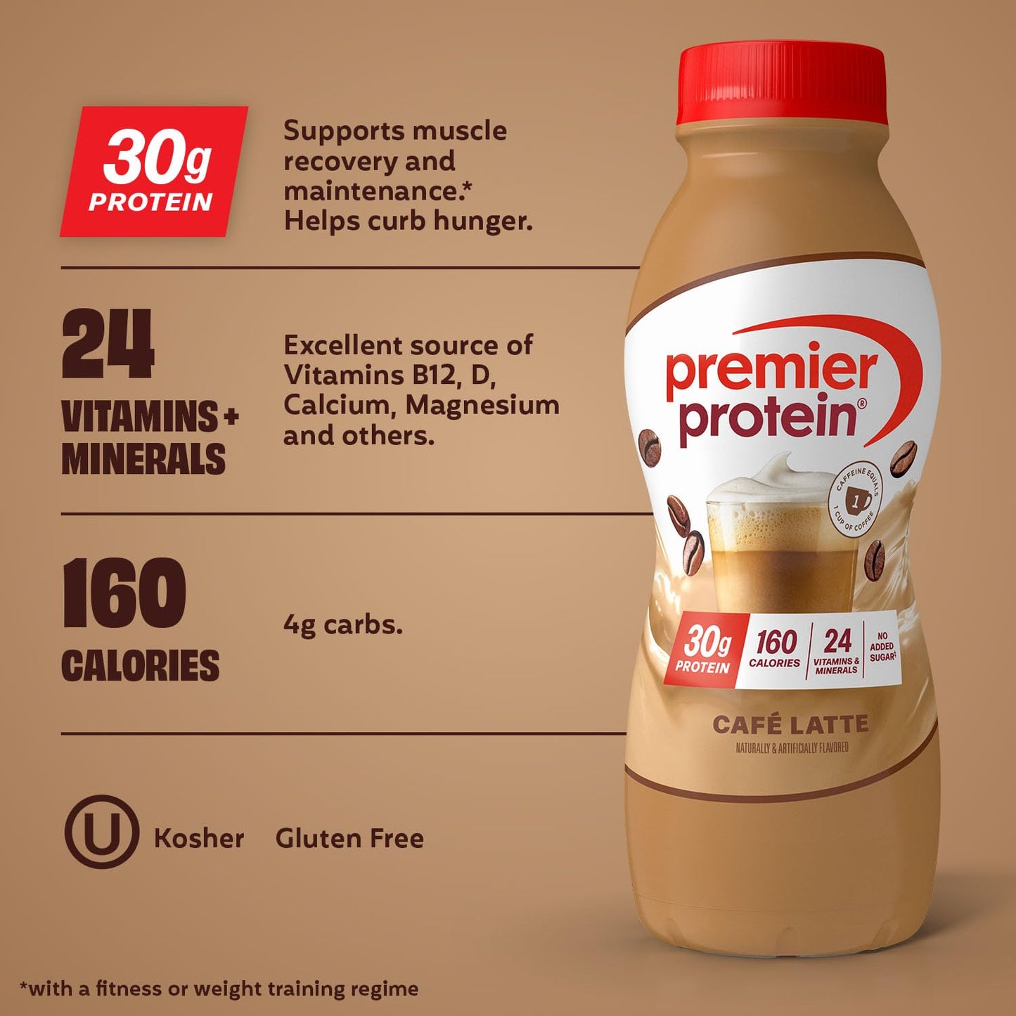 Premier Protein 30g High Protein Shake, Chocolate, 12 Pack