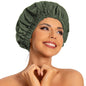 Edoneery Shower Caps for Women Reusable Waterproof, Shower Hair Cap