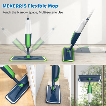 Spray Wet Mops for Floor Cleaning: Hardwood Floor Mop Refillable Dust Mop