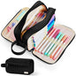 Sooez High Capacity Pencil Case, Soft Corduroy Pencil Pouch