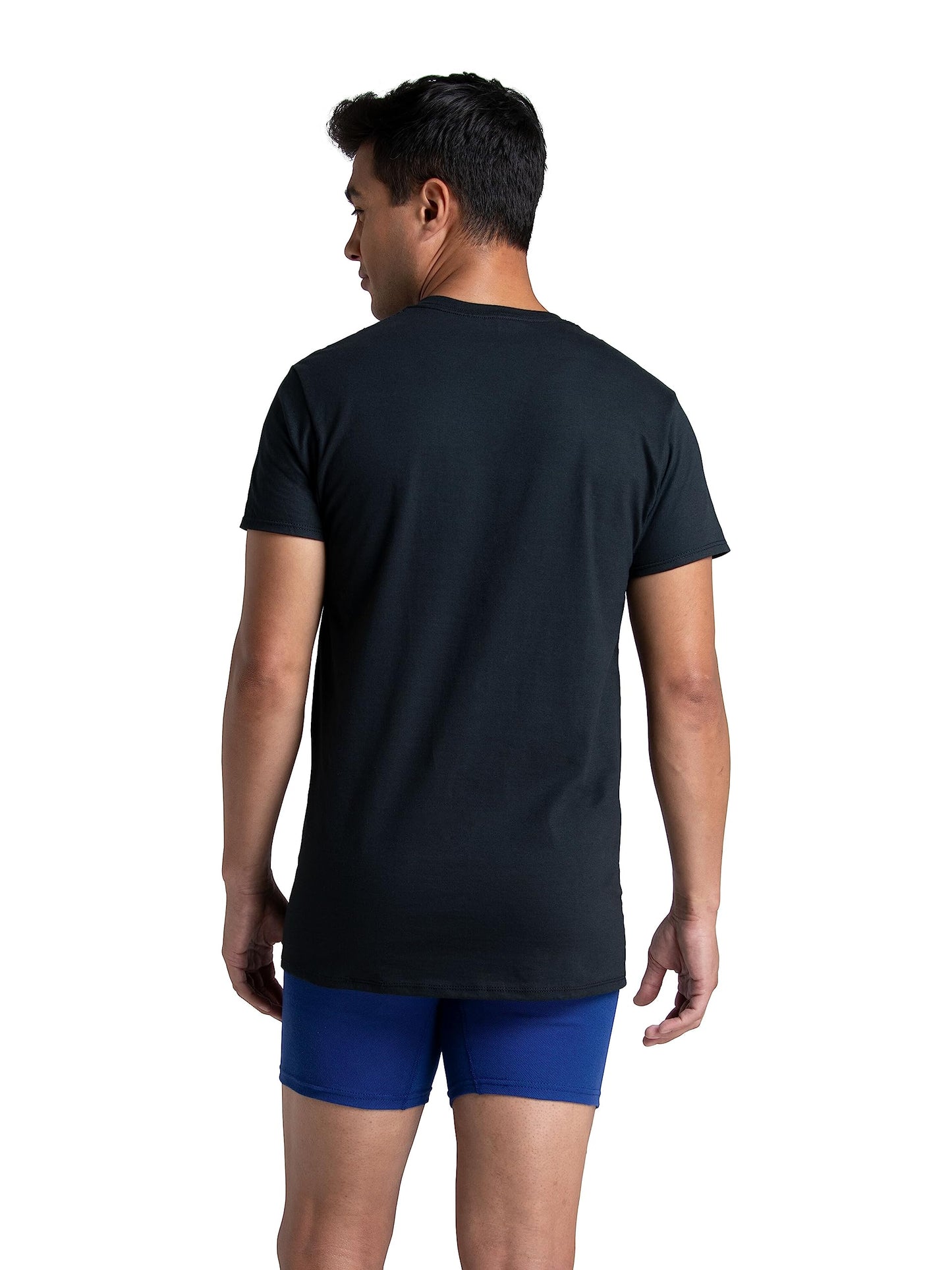 Fruit of The Loom Men's Crew Tee Undershirts, Moisture Wicking & Tag Free, Also Available in Big & Tall