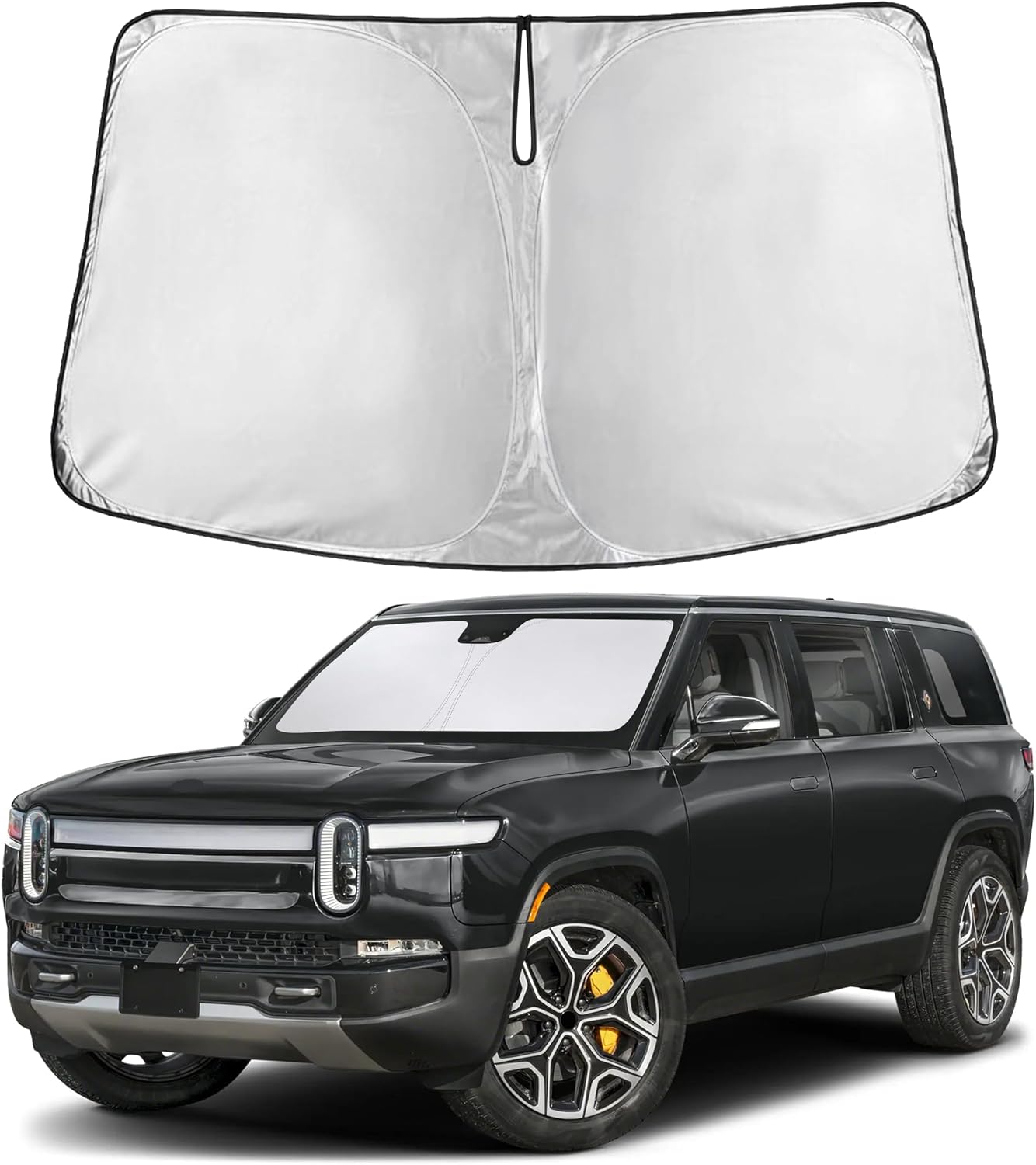 Autovir Windshield Sun Shade, 2017-2026 Tesla Model 3 & Y, 280T Visor Shade