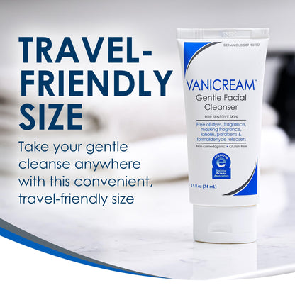 Vanicream Gentle Facial Cleaner, pH-Balanced Face Wash, 8 Fl Oz