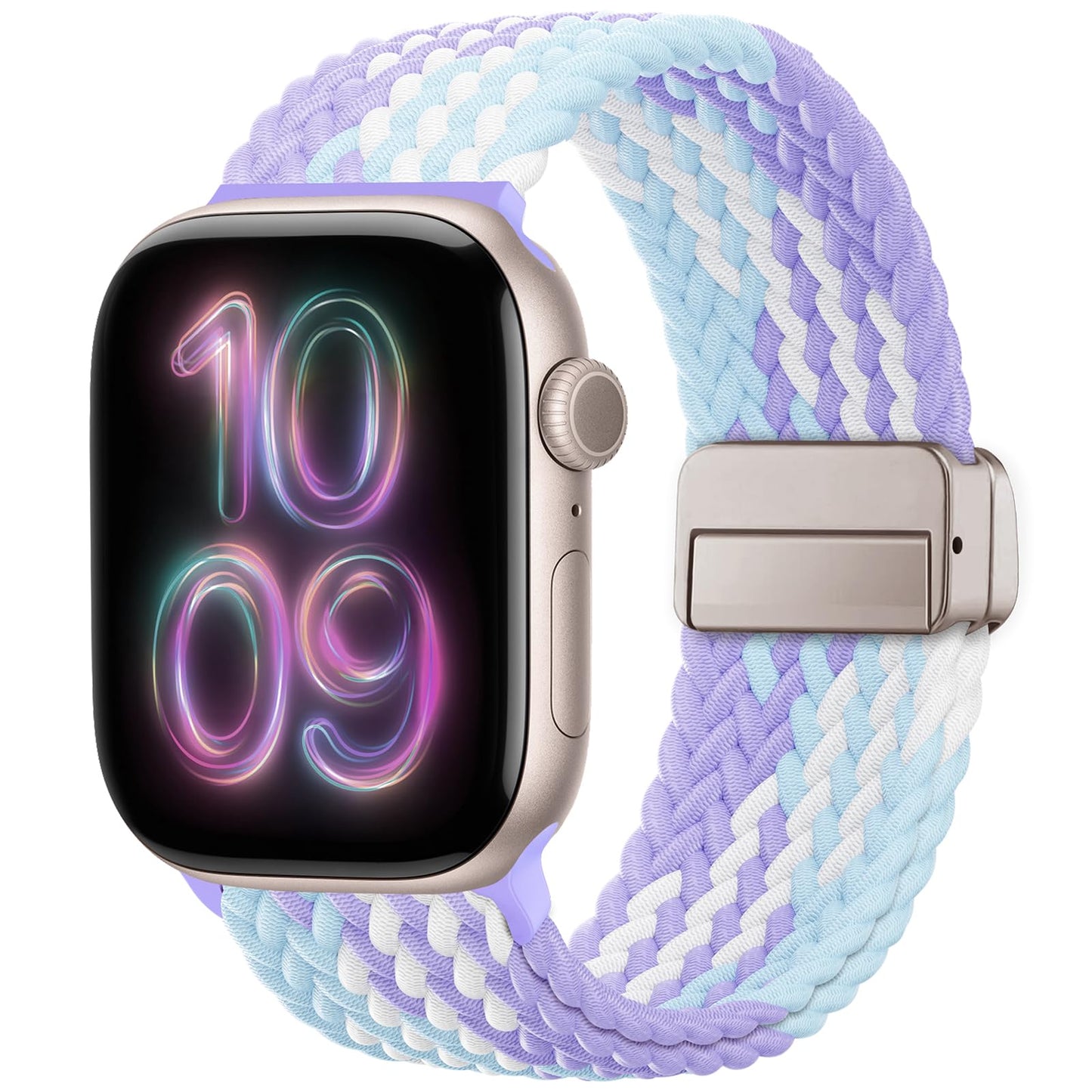 Braided Stretchy Magnetic Band Compatible with Apple Watch Bands Women Men