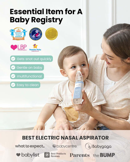 GROWNSY Nasal Aspirator for Baby, Electric Nose Sucker, Powerful Suction
