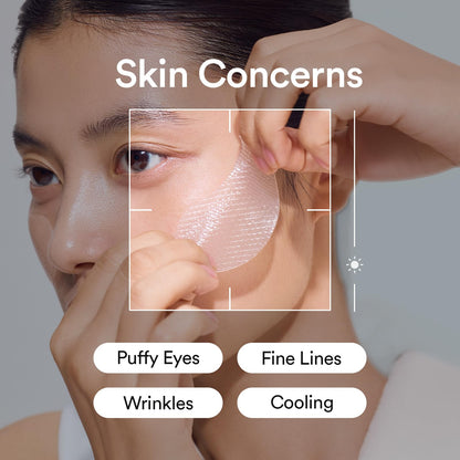 Abib PDRN Retinal Eye Patches for Rejuvenating & Puffy Eyes with Glow Jelly, Niacinamide, 60 Count, Korean Skin Care