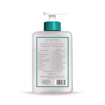 Native Liquid Hand Soap, Toasted Vanilla & Honey Scent, Non-Drying Formula for Soft, Smooth Hands, Made with Plant-Based Cleansers, Sulfate & Paraben Free, 13 oz Bottle