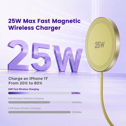 MagSafe 25W Wireless Charger for Apple Magnetic Fast Charging Pad