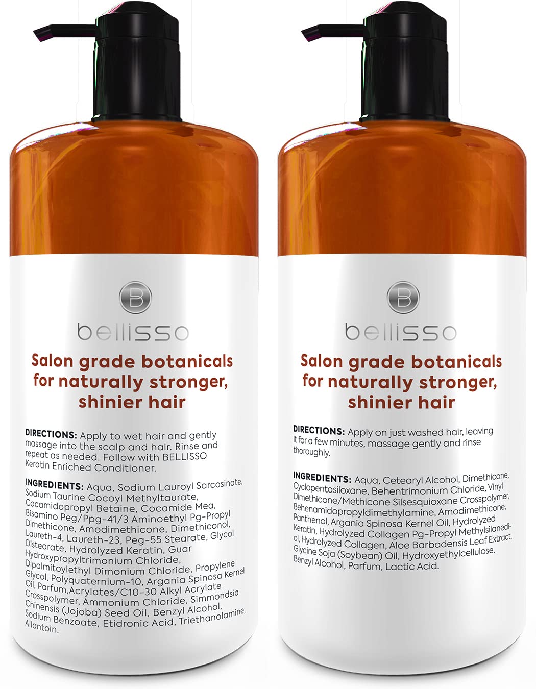 Caffeine Shampoo and Conditioner Set - Volumizing Products for Women and Men - Thickening, Volume Boosting Formula for Thinning and Fine Hair - Sulfate Free, No Parabens - Hydrating, Salon Grade