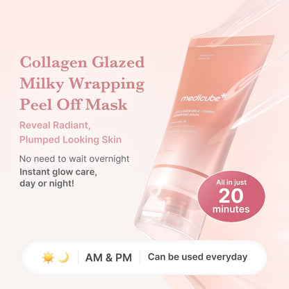 medicube Wrapping Mask Collagen - Overnight Peel Off Facial Mask