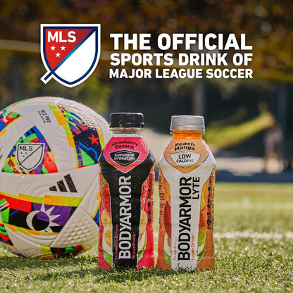 BODYARMOR Sports Drink, Strawberry Banana, Electrolyte Drink Hydration, 12 Fl Oz Bottles (8 Pack), Flavored Coconut Water with B Vitamins & Antioxidants