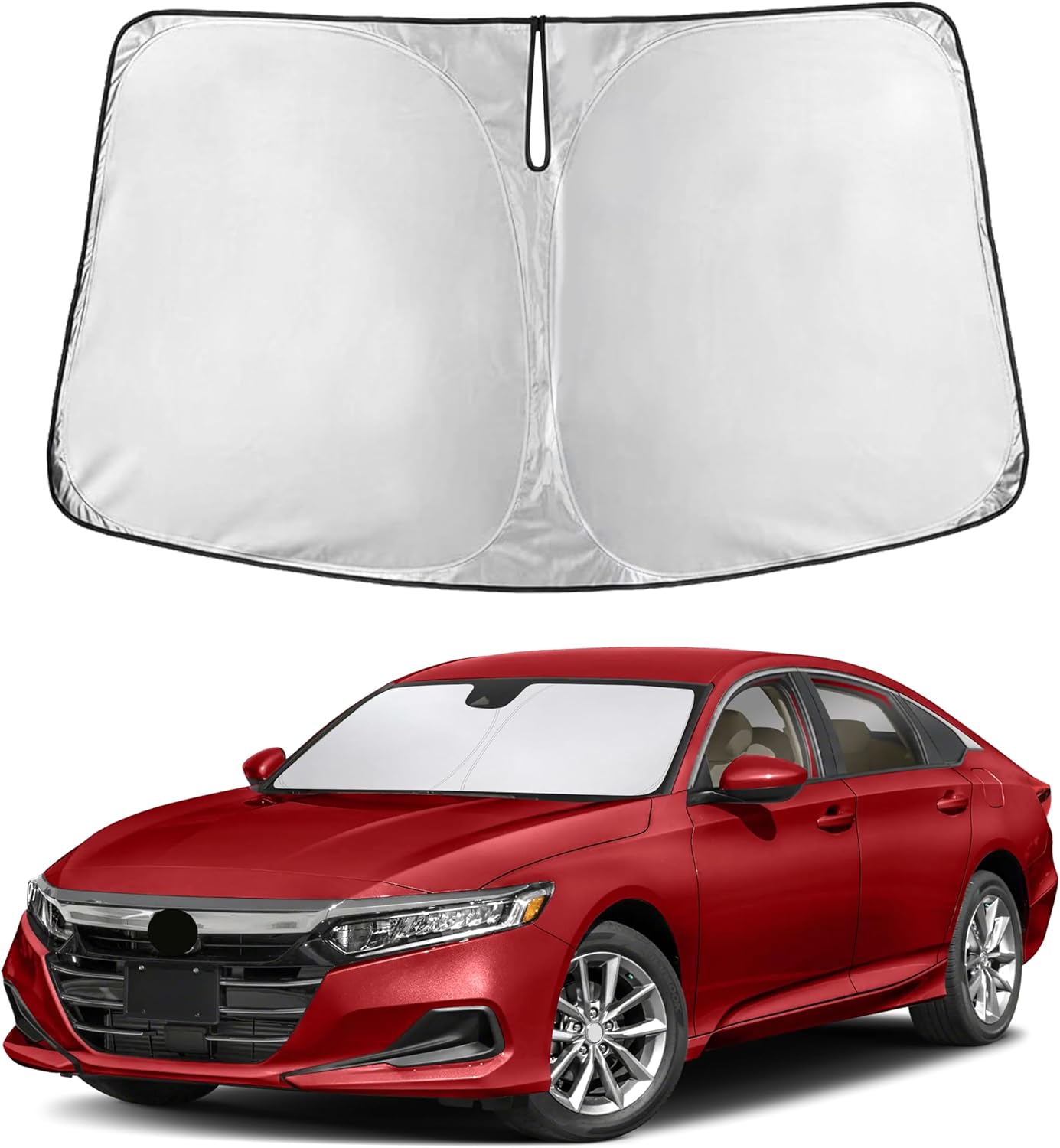 Econour Car Windshield Sun Shade, Front Window Sun Blocker for SUVs,Sedan