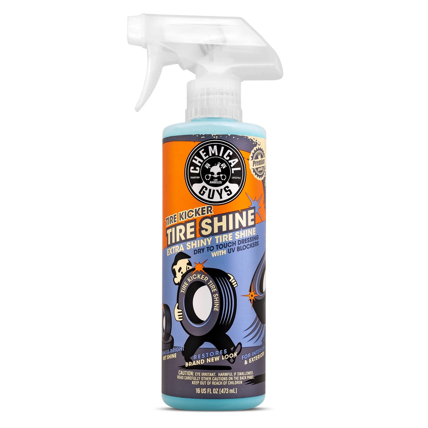 Chemical Guys, Tire Kicker Extra Glossy Tire Shine Spray, Dry Touch, 16 oz